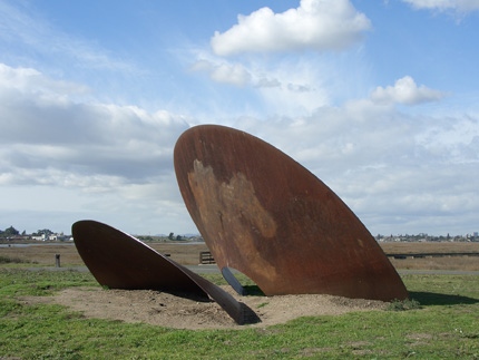 "Duplex Cone" in Oakland - Sculpture by Roger Berry