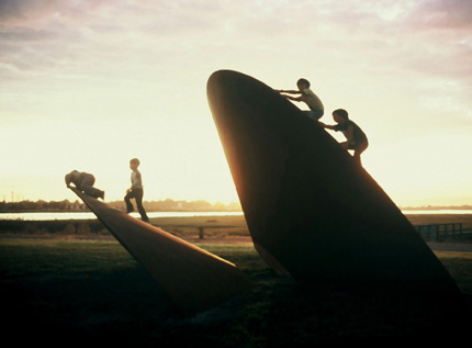 "Duplex Cone" in Oakland - Sculpture by Roger Berry