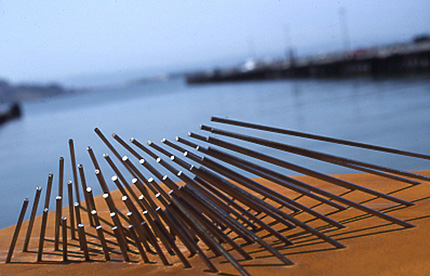 “Shadow of a Point” in San Mateo - studio model by Roger Berry