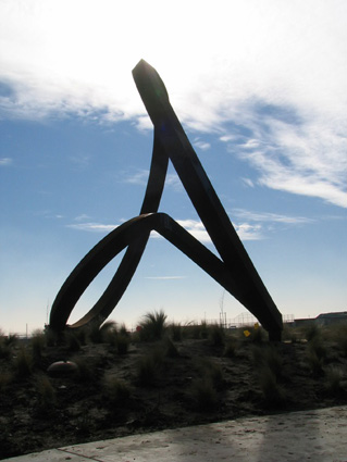 "Clover" in Woodland - Sculpture by Roger Berry